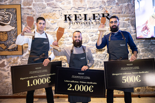 The Katilu restaurant from Legazpia, winner of the first Keler beer pouring contest
