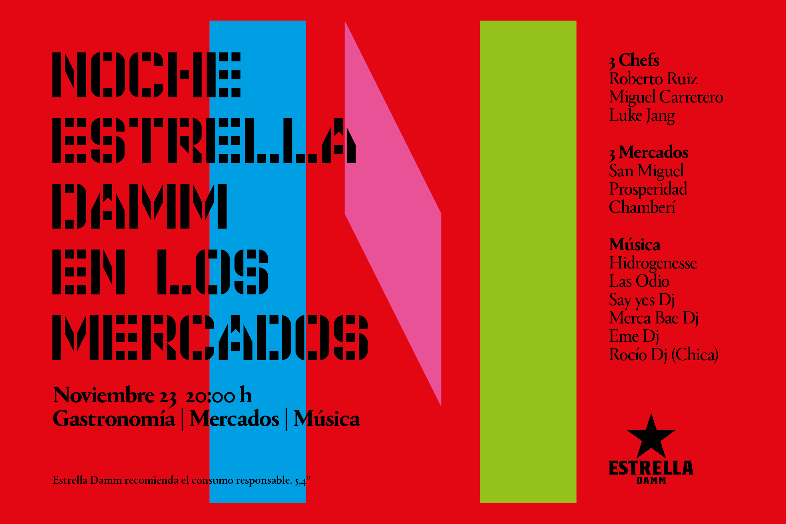 La ‘Noche Estrella Damm en los Mercados’ regresa a Madrid