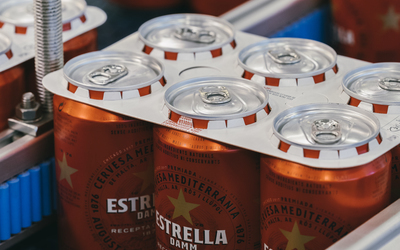 2019: Estrella Damm prueba un nuevo sistema para la eliminación de las anillas de plástico